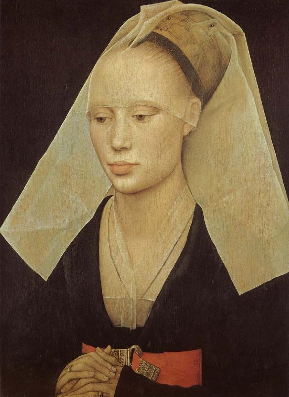 Rogier van der Weyden Kvinnoportratt oil painting image